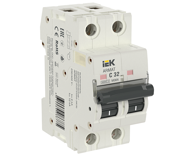 ARMAT Автоматический выключатель M06N 2P C 32А IEK