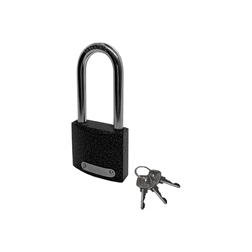 Замок навесной полимер уличный "Vrata", BC-HG36-50L чугун, серый