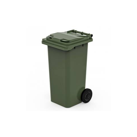 Мусорный контейнер передвижной 120л. зеленый