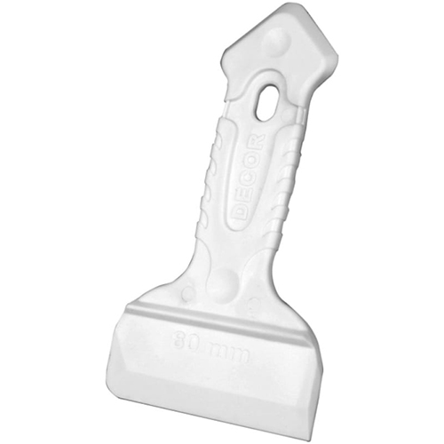 Шпатель  80мм, двусторонний, резиновая ручка, Decor, Россия