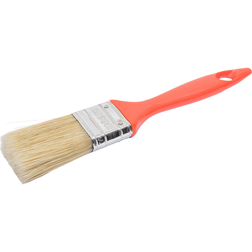 Кисть 35*15мм плоская, светлая смешанная искусственная щетина, пластиковая ручка, DECOR