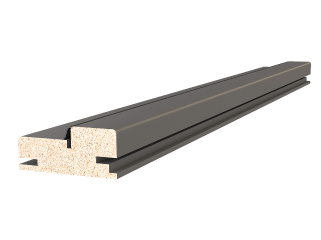 Стойка дверной коробки с уплотнителем, 80*2070*26/44мм, телескопическая , ПВХ, "Софт тач белая"Дубрава-Сибирь