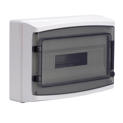 Щиток настенный с дверцей 18 мод.,IP65, серый, с клеммным блоком 63А RB18W6TGD