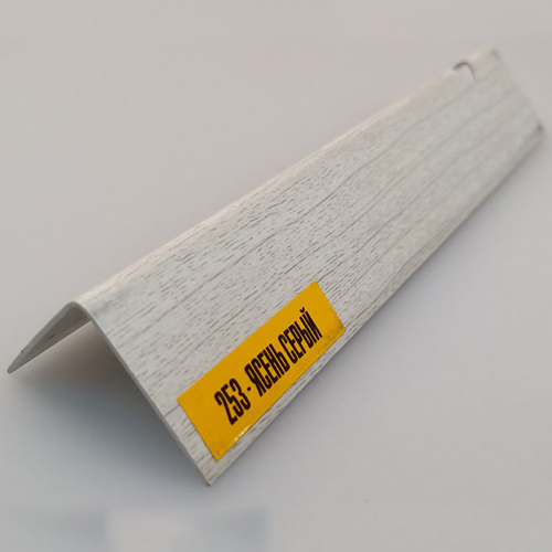 Угол ПВХ KU, 20*20мм, L=2,7м, &quot;Серый ясень&quot;