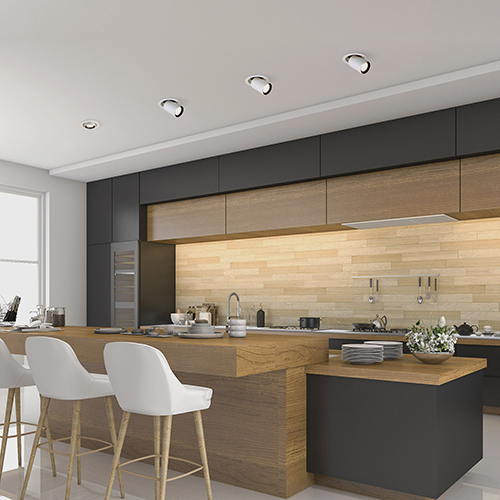 Светильник  светодиодный "Pispa" 9917 LED 10W, 4200K, 1020Лм, встр. круг, белый матовый