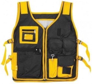 Жилет для инструмента нейлоновый, 13 отделений