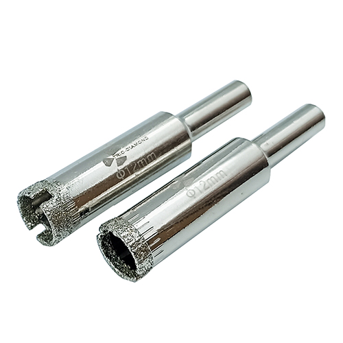Коронка алмазная по кафелю, керамике , d12*35мм, мокрый рез, цилиндрический хвостовик, "TRIO-DIAMOND" уп/2шт