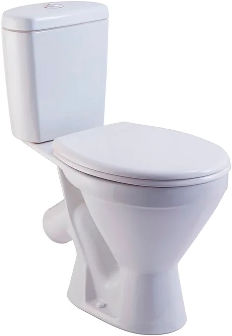 Унитаз-компакт "Стандарт эконом" кос. выпуск, нижн. подв. с крышкой