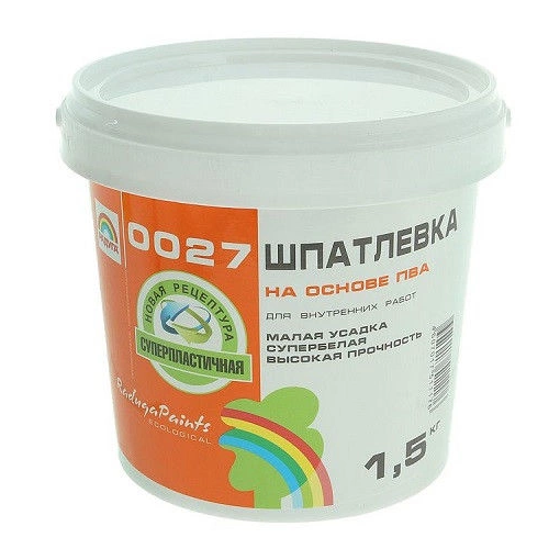 Шпатлевка на ПВА "Радуга ", 1,5кг