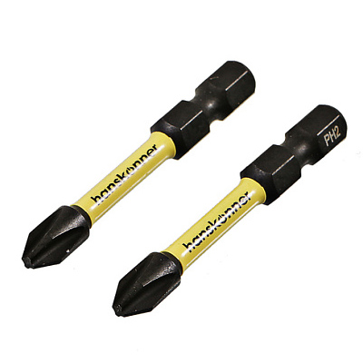 Биты "Hanskonner" PH2x50мм ImpactPower, торсионные, 2шт
