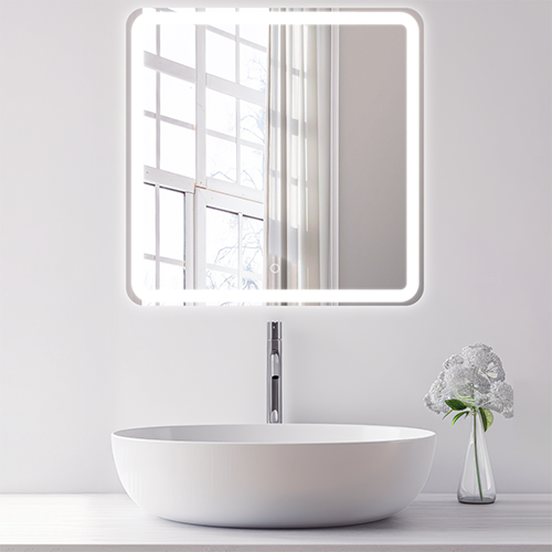 Зеркало "Балатон Лайт" 800*800мм, подсветка, сенсорный выкл.