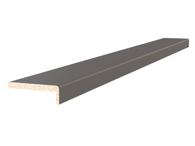 Наличник дверной плоский, 70*2150*8мм, телескопический , ПВХ, "Софт тач белая"Дубрава-Сибирь