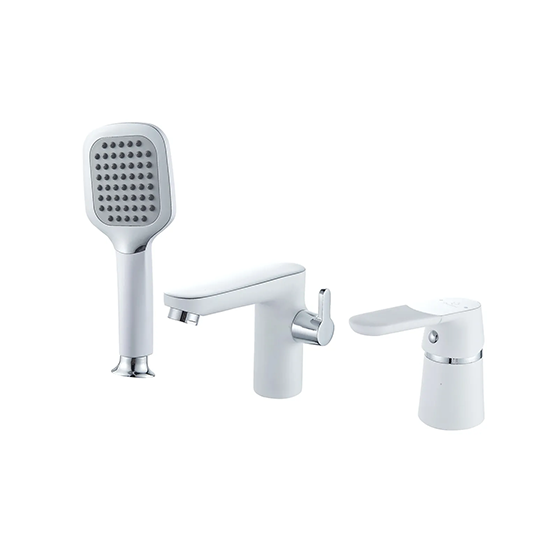Смеситель "Diadonna" одноручковый для ванны врезной, белый "D87111114W"