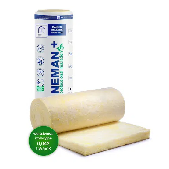 Утеплитель Неман+ М11 Лайт 6250*1200*50мм, 15м2, 0,75м3, 2 плиты