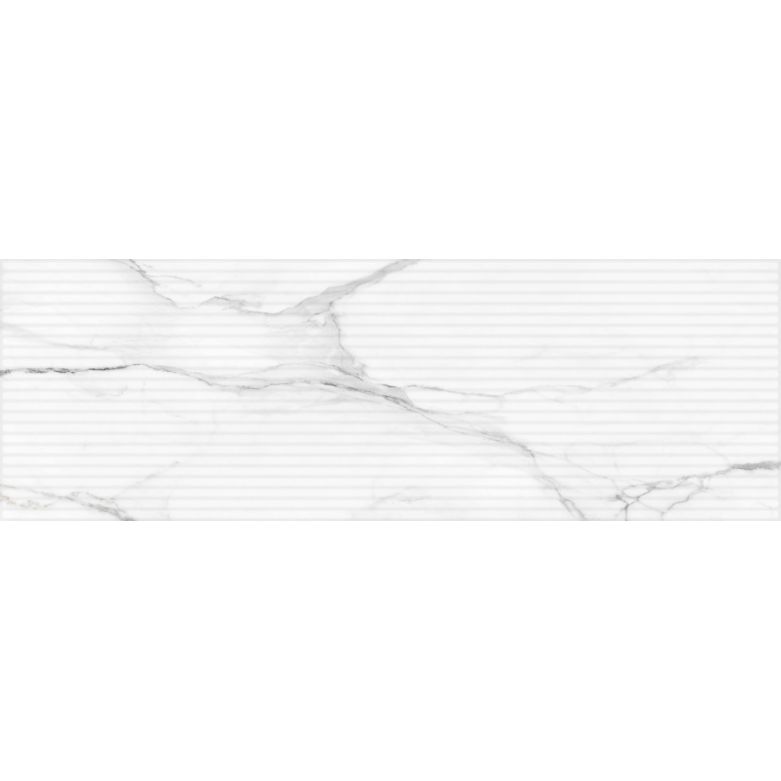 Плитка керамическая настенная "Marble matt white"  300*900мм, матовая, белый мрамор полоса 02