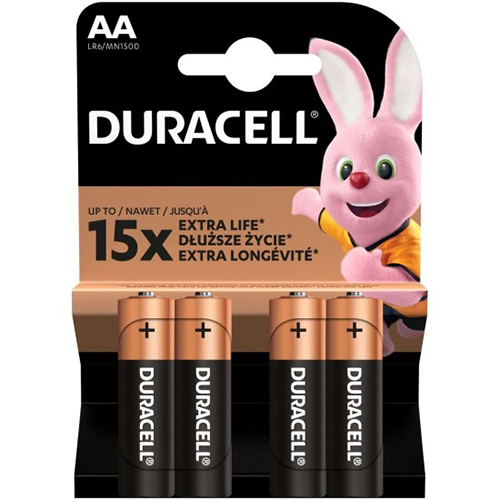 Батарейка щелочная LR06/AA 4шт 4/80упак "Duracell" BASIC NEW
