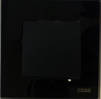 Выключатель 1-кл. черный, скрытой проводки "CGSS" с рамкой 