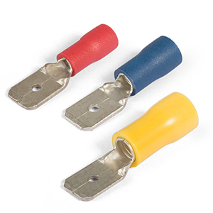 Разъем плоский изолированный РПИ-П 1,5-6,3 папа, "КВТ" сечение: 0,5-1,5мм2, размер контакта: 6.3*0,8мм, манжета: красный ПВХ 100шт