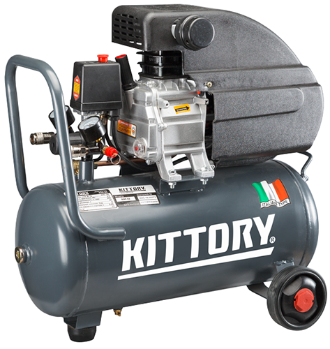 Компрессор поршневой прямой KAC-32 производительность 240л/мин 1500Вт 220В максимальное рабочее давление 8 бар "Kittory"