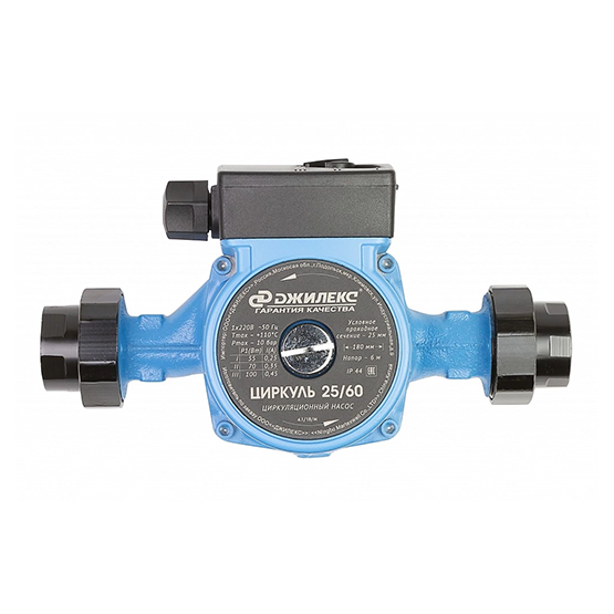 Насос циркуляционный &quot;Циркуль&quot; 25/60, напор 6,2м, расход 62 л/м, мощность 105Вт &quot;Джилекс&quot;