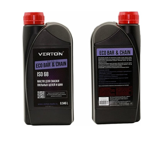 Масло для смазки пильных цепей и шин. Verton ECO BAR CHAIN 0.946л (-30°С+35°) (упак. 1/12 шт.)