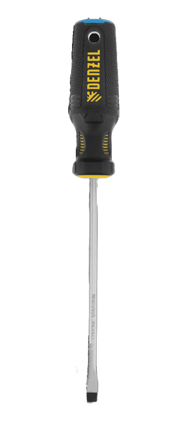 Отвертка "Denzel" SL6* 150мм, трехкомпонентная ручка!!!