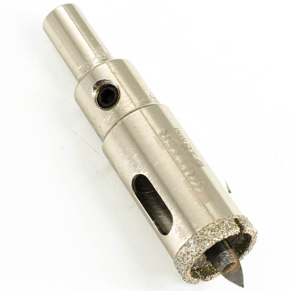 Коронка алмазная по кафелю, стеклу "Ritter Eco", d18*35мм, с центрирующим сверлом, мокрый рез, цилиндрический хвостовик