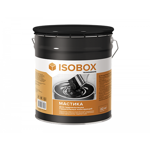 Мастика битумная гидроизоляционная Технониколь &quot;ISOBOX&quot;, 22кг