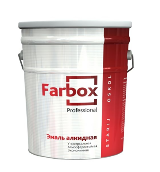 Эмаль белая ПФ-115 ТУ &quot;Farbox&quot;, 20кг