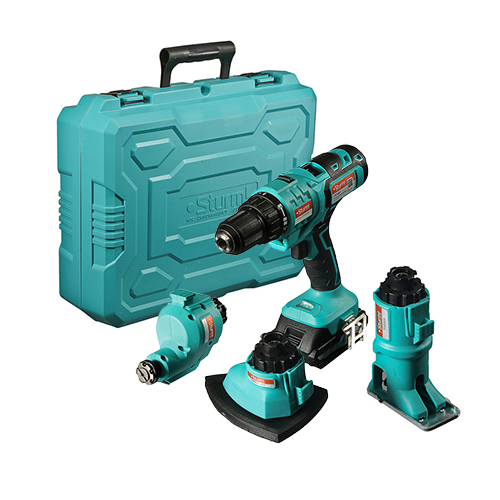 Мультитул аккум. "STURM!" 1BatterySystem, дрель, лобзик, реноватор, шлифмаш, 2x2.0Ач, кейс CMT1801