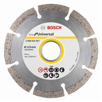 Диск "Bosch" отрезной алмазный 115*22,2мм "Eco Universal" сухая резка