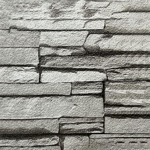 Панель №4, ДЕКОРАТИВНЫЙ КАМЕНЬ ГРАФИТ, 3900*383*16/5,4кг/10 шт