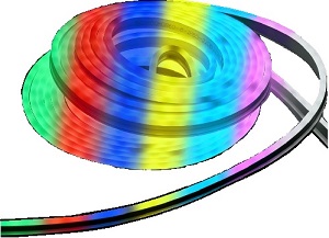 Комплект светодиодной подсветки "Неон", лента 10м, цвет: многоцветный RGB, LSR5-5050RGB60-8-IP65-220В, драйвер "ИЭК"
