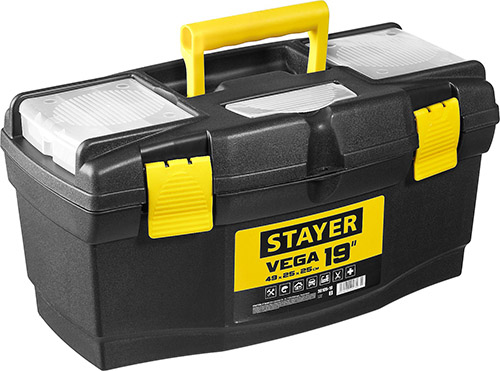 Ящик &quot;Stayer&quot; для инструмента пластиковый, 490*250*250мм,19&quot;
