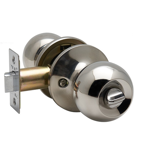 Ручка дверная "ЗШ-03", шариковая, фиксатор, "Хром"