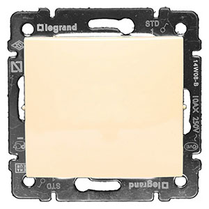 Переключатель 1-кл, перекрестный, "Valena Legrand", скрытой проводки, кремовый (без рамки)