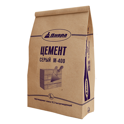 Цемент серый "Диола М-400", 5кг