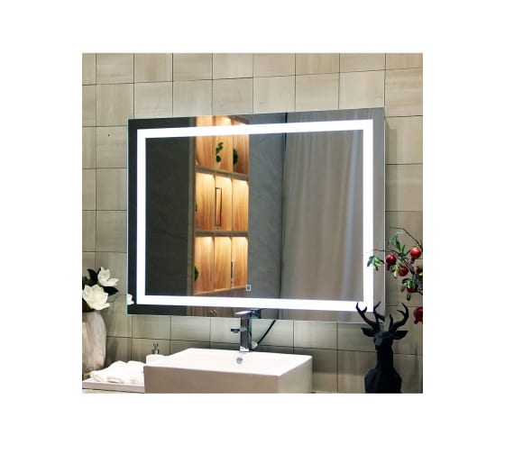 Зеркало "Адель 80" 800*600мм, сенсорный выключатель