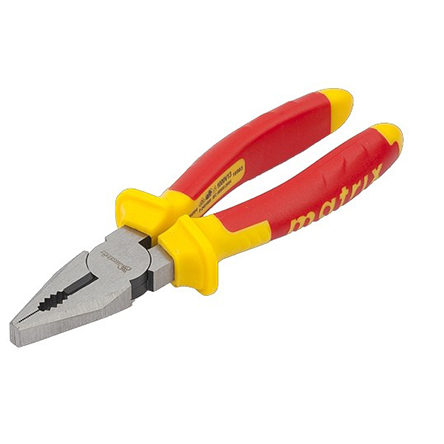 Плоскогубцы "Matrix" комбинированные 180мм, двухкомпонентные ручки