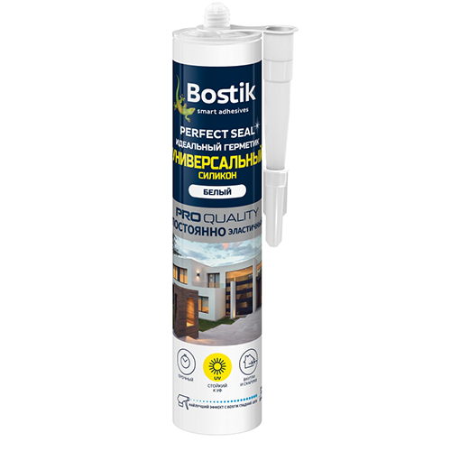 Герметик силиконовый универсальный &quot;Bostik perfect seal&quot;, белый, 280мл,