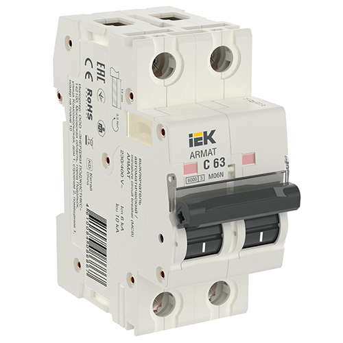 ARMAT Автоматический выключатель M06N 2P C 63А IEK