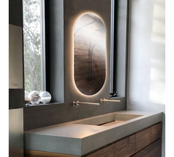 Зеркало "Лайт 100" 1000*500мм, сенсорный выключатель