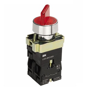 Переключатель LAY5-BK2465 2 положения, красный, "ИЭК"