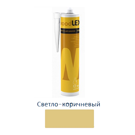 Герметик для древесины "Woodlex", 310мл, светло-коричневый
