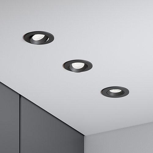 Светильник светодиодный "Even" 7W, 4000K, встр. круг, черный