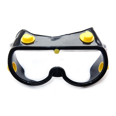 Очки "Bohrer" защитные поликарбонатные, черная оправа!!!