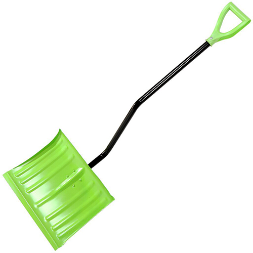 Лопата снеговая металл. 470*350*1360мм, стальной черенок, Сибирь 1