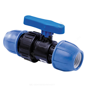 Кран компрессионный ПЭ "Флажок" 25