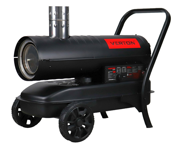 Пушка тепловая дизельная DH-24DM, 24кВт, производ. 750м3/ч, расход топ. 1,5кг/ч, косвенный нагрев, "Verton Air"