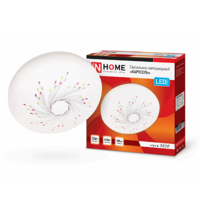 Светильник "IN HOME DECO" светодиод. "Карусель" 24Вт, 220В, 1560Лм, 4000К, 300мм